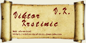 Viktor Krstinić vizit kartica